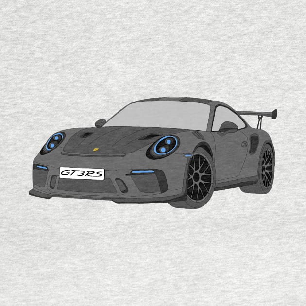 Porsche GT3 RS car selfmade Grey by Merlins Desings